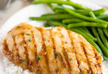 Grilled Chicken with green beans